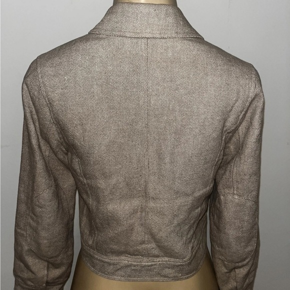 Proenza Schouler For Target Linen Cotton Cropped Lined Jacket Size S - Picture 4 of 5